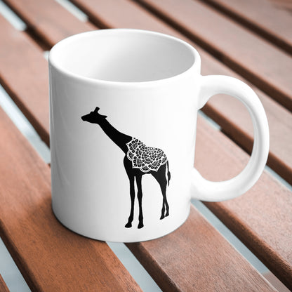 Majestic giraffe mandala design for creative cuttings