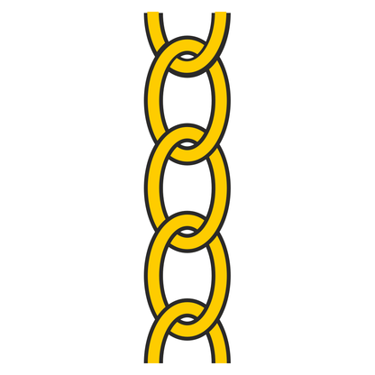 Elegant gold chain design for cutting machines in svg format