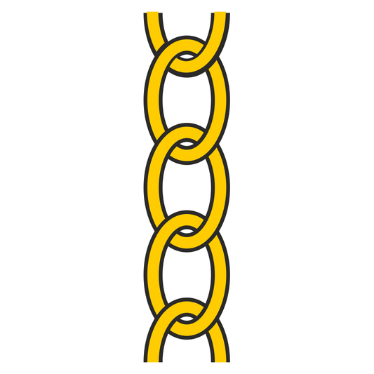 Elegant gold chain design for cutting machines in svg format