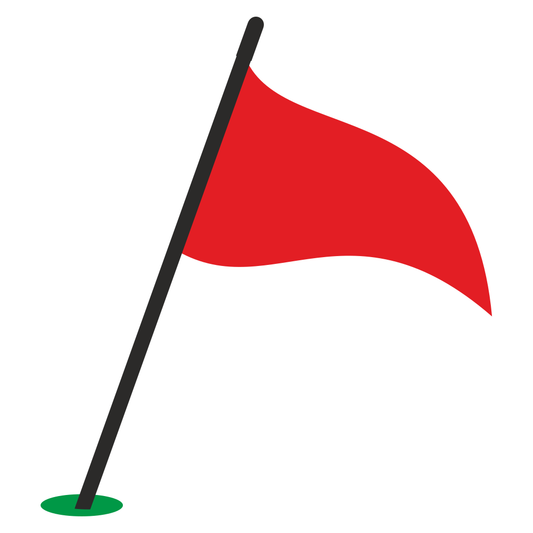 Creative golf flag design for cutting machines or crafts
