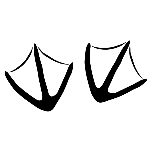 Goose footprints design for crafting and cutting projects