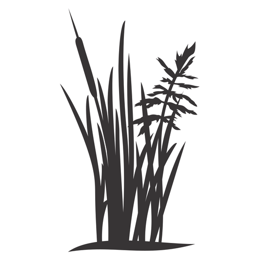 Elegant grass silhouette design for creative projects