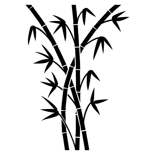 Elegant green bamboo stems design for crafting projects