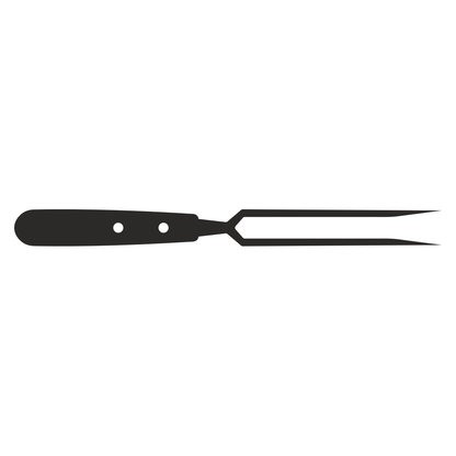 Creative grill fork vector design for cutting machine use