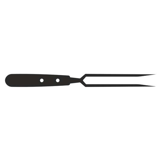 Creative grill fork vector design for cutting machine use