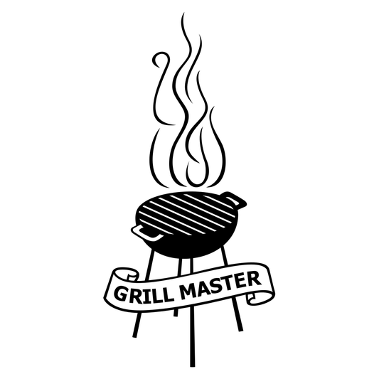 Master the grill with this layered vector design for enthusiasts