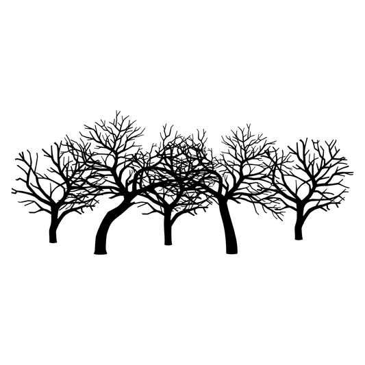 Scary black trees perfect for Halloween crafts