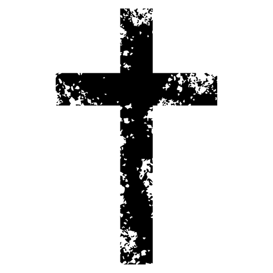 Grunge cross design for creative cutting machine projects