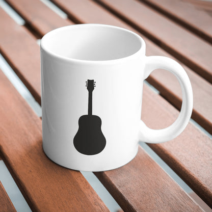 Stylish black guitar silhouette design for crafting projects