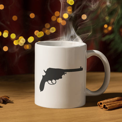 Vintage pistol silhouette for cutting projects