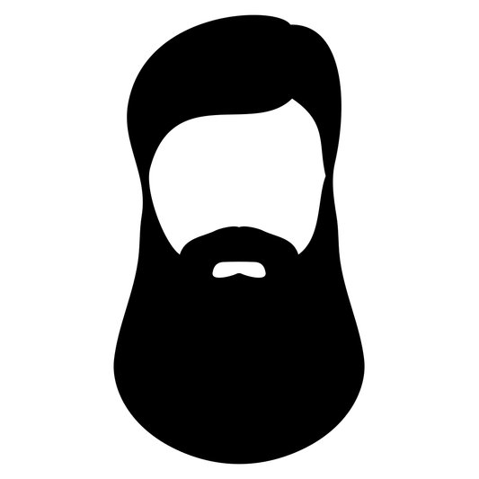 Vector design of hair, beard, and mustache for cutters