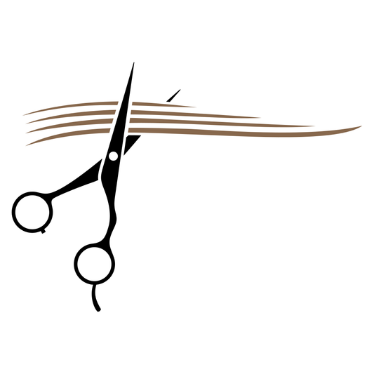 Creative vector graphics for hair salon decor and signs