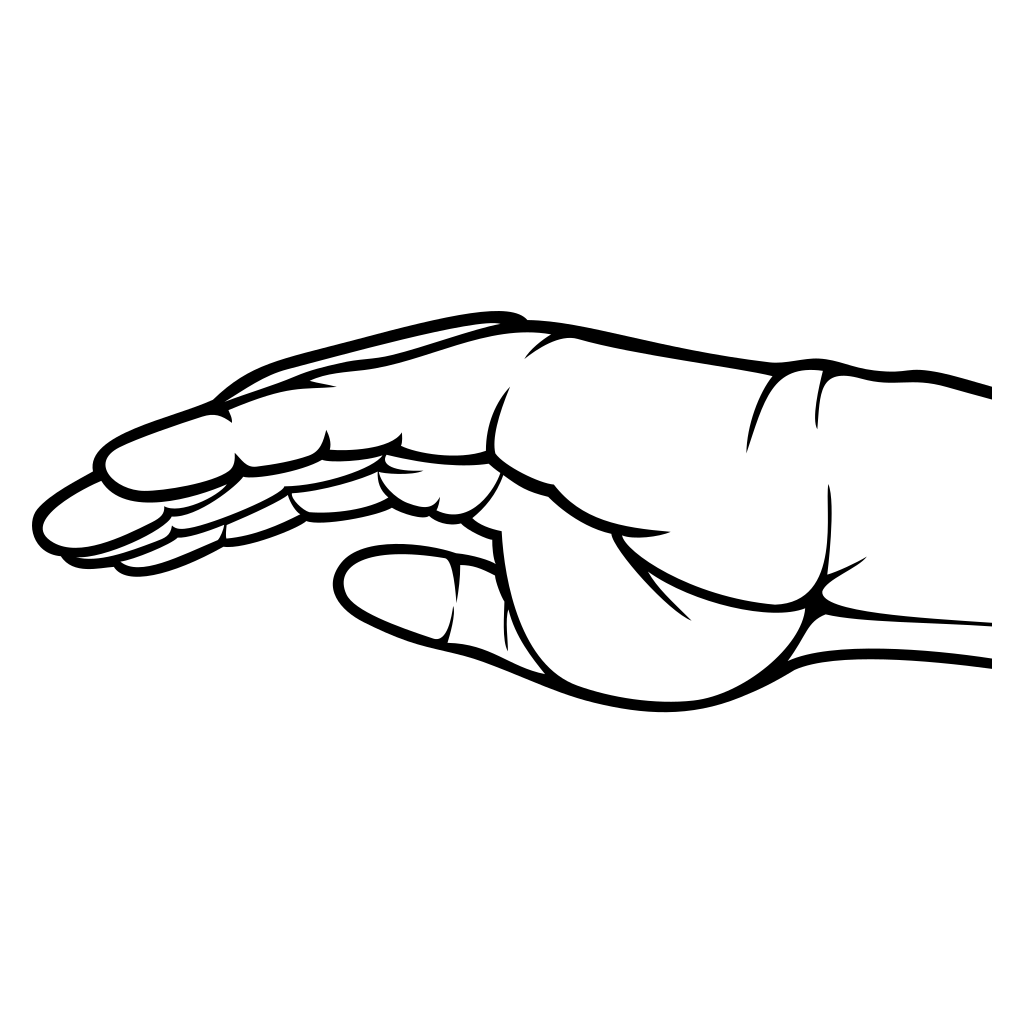 Hand gesture vector design for creative projects and crafts