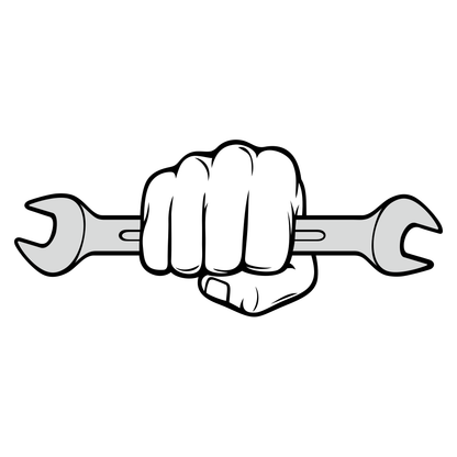 Hand gripping wrench for DIY mechanical projects and crafts