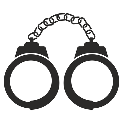 Creative vector handcuff design for cutting machine projects