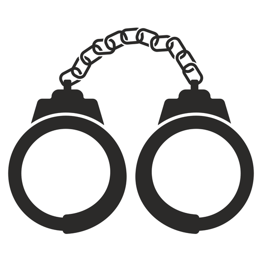 Creative vector handcuff design for cutting machine projects