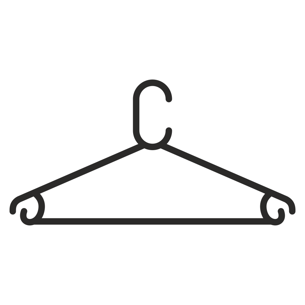 Stylish minimalist clothing hanger design for creative projects