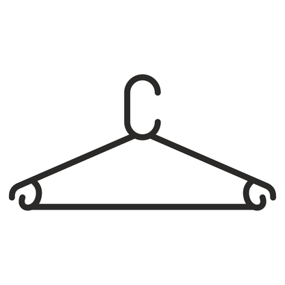 Stylish minimalist clothing hanger design for creative projects