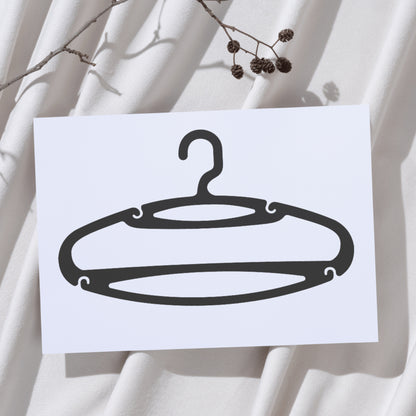 Stylish vector hanger design perfect for cutting machines