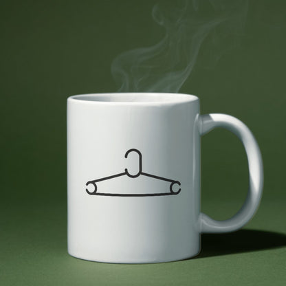 Minimalist vector hanger design for crafting projects