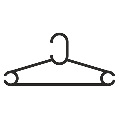 Minimalist vector hanger design for crafting projects