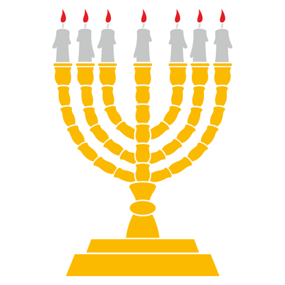 Festive candle designs for Hanukkah cutting machines!