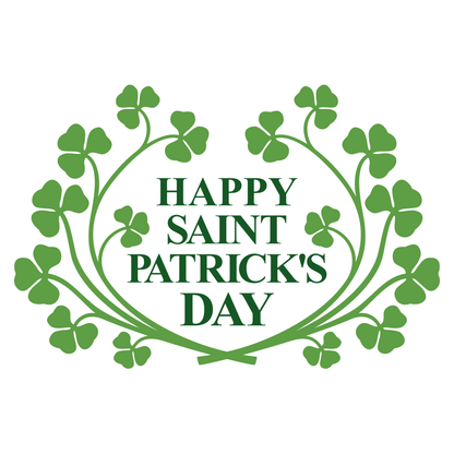 Happy St Patricks Day design perfect for cutting machines