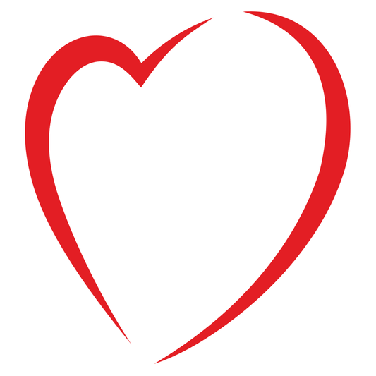 Red heart design perfect for crafting projects and decorations