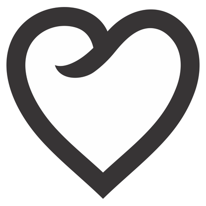 Artistic heart design for creative cutting projects