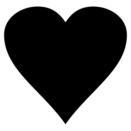 Elegant heart silhouette design for creative projects