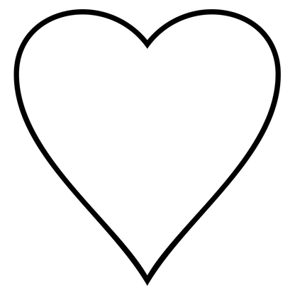 Chic black and white heart design for crafting projects