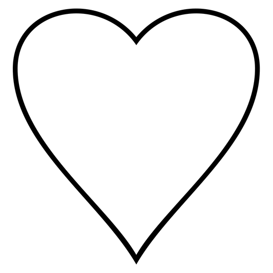 Chic black and white heart design for crafting projects