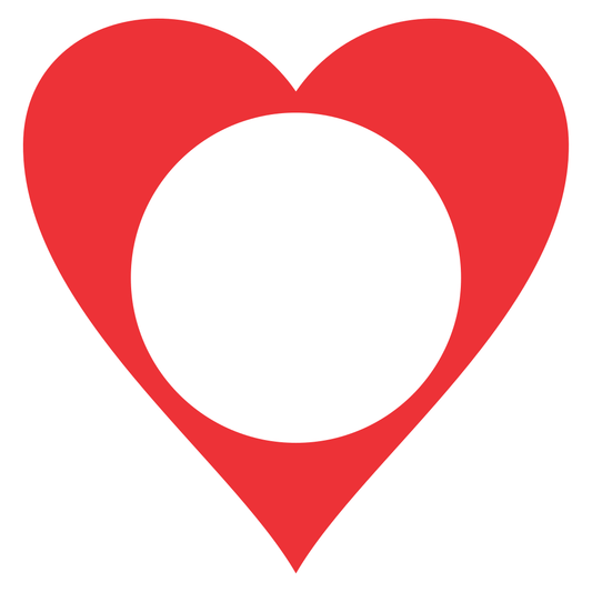 Elegant heart monogram design for creative projects