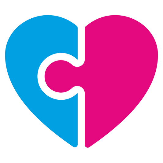 Creative heart puzzle design for cutting machines and crafts