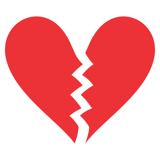 Creative heart design for crafting projects in vibrant red