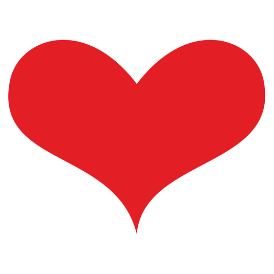 Creative red heart design for cutting machine projects