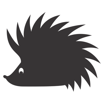 Creative hedgehog silhouette design for cutting machine projects
