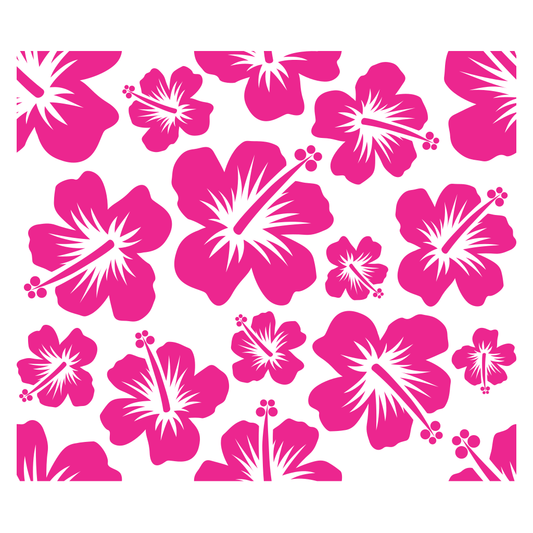 Vibrant hibiscus flowers in tropical pink for crafting joy