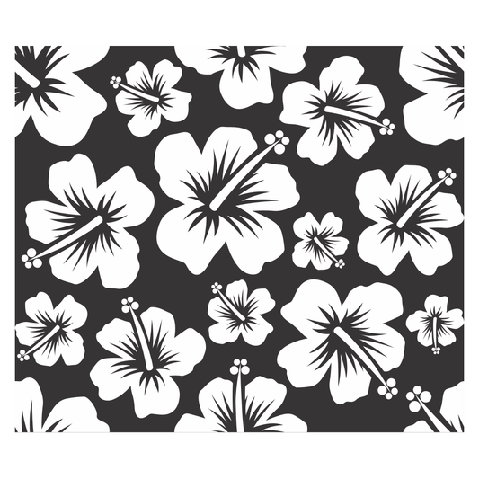 Vibrant hibiscus flowers design perfect for cutting machines
