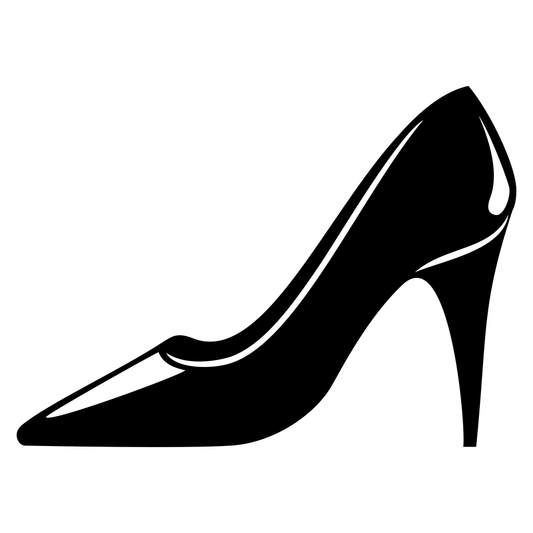 Elegant high heels vector design for cutting machines
