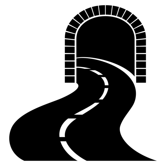 Vector svg files for creative highway and tunnel designs