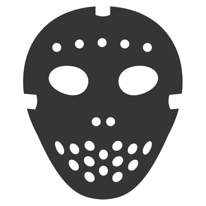 Creative hockey mask vector design for cutting machines