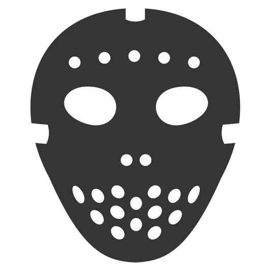 Creative hockey mask vector design for cutting machines