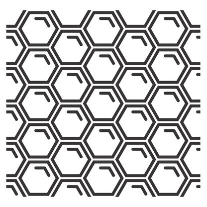 Intricate honeycomb pattern design for crafting projects