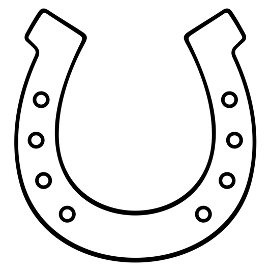 Charming gray horseshoe vector design for crafting projects