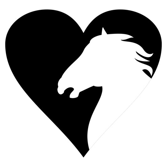 Elegant horse and heart design for creative projects