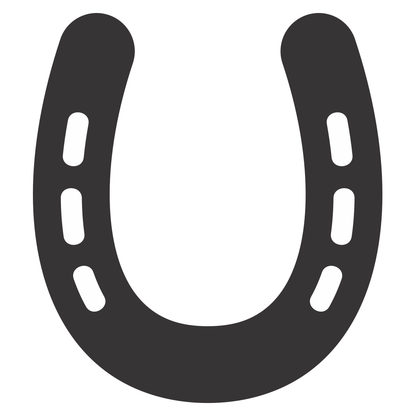 Creative horseshoe vector design for cutting machines