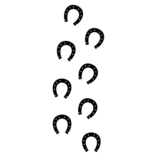 Creative vector designs of horse shoes for crafting enthusiasts
