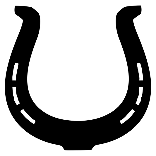 Creative vector horseshoe design for cutting machines