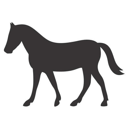 Elegant silhouette of a horse for crafting projects
